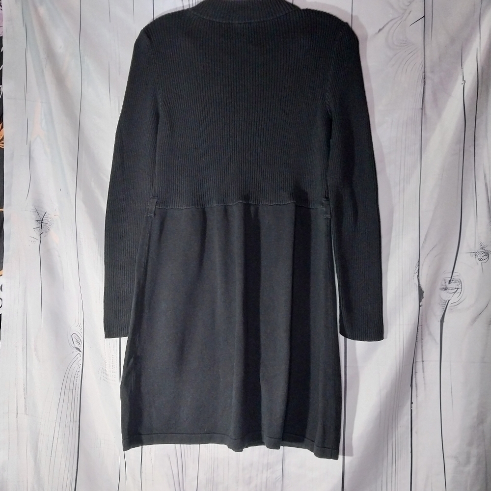 Free People Black Women's Long Sleeve Hippie Babydoll Dress Size M - Picture 8 of 15